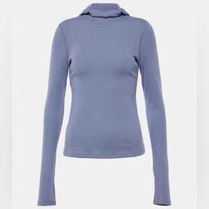 Alo Yoga Alosoft Frontrunner Ribbed-Knit Top Infinity Blue Size XS/TP